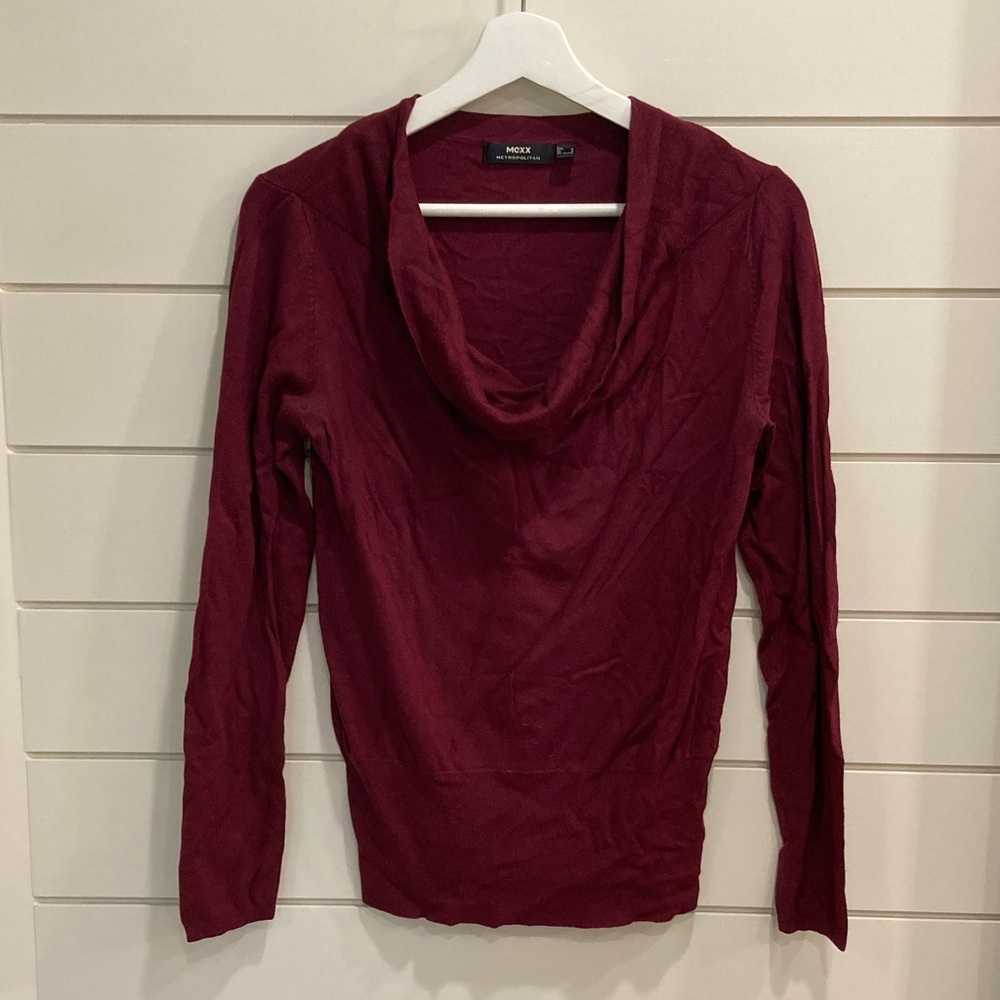 Mexx Burgundy Cowl Neck Sweater